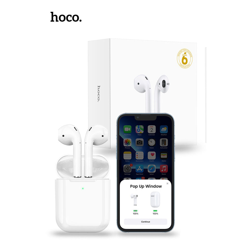 Hoco EW41 aSeries 2 Pop up Window True Wireless Earphones - White