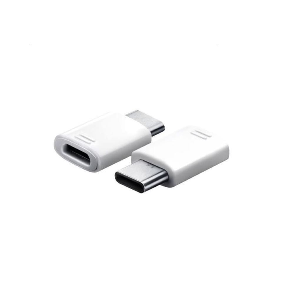 Genuine White GH98-40218A Samsung USB Type-C to Micro USB Adapter Connector For Samsung Type C Mobil - Accessories