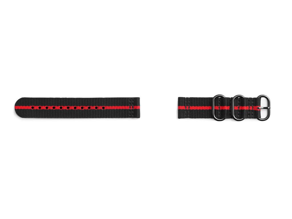 Samsung Premium Strap Black/Red - Gear Sport