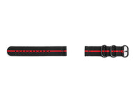 Thumbnail for Samsung Premium Strap Black/Red - Gear Sport