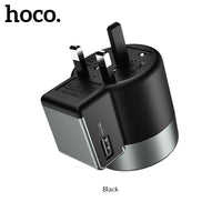 Thumbnail for Hoco AC4 USB Charger Universal World Travel Adapter US/UK/EU/AU Plug Converter