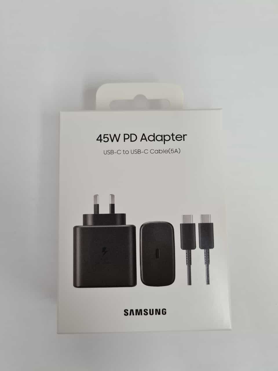 Samsung 45W PD AC SUPER fast Charger 2.0 AFC USB-C - Black (Includes Cable)