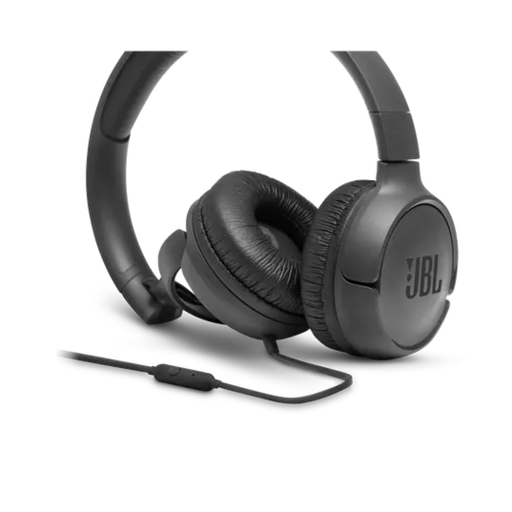 JBL Tune 500 Wired on-ear headphones - Black - Audio