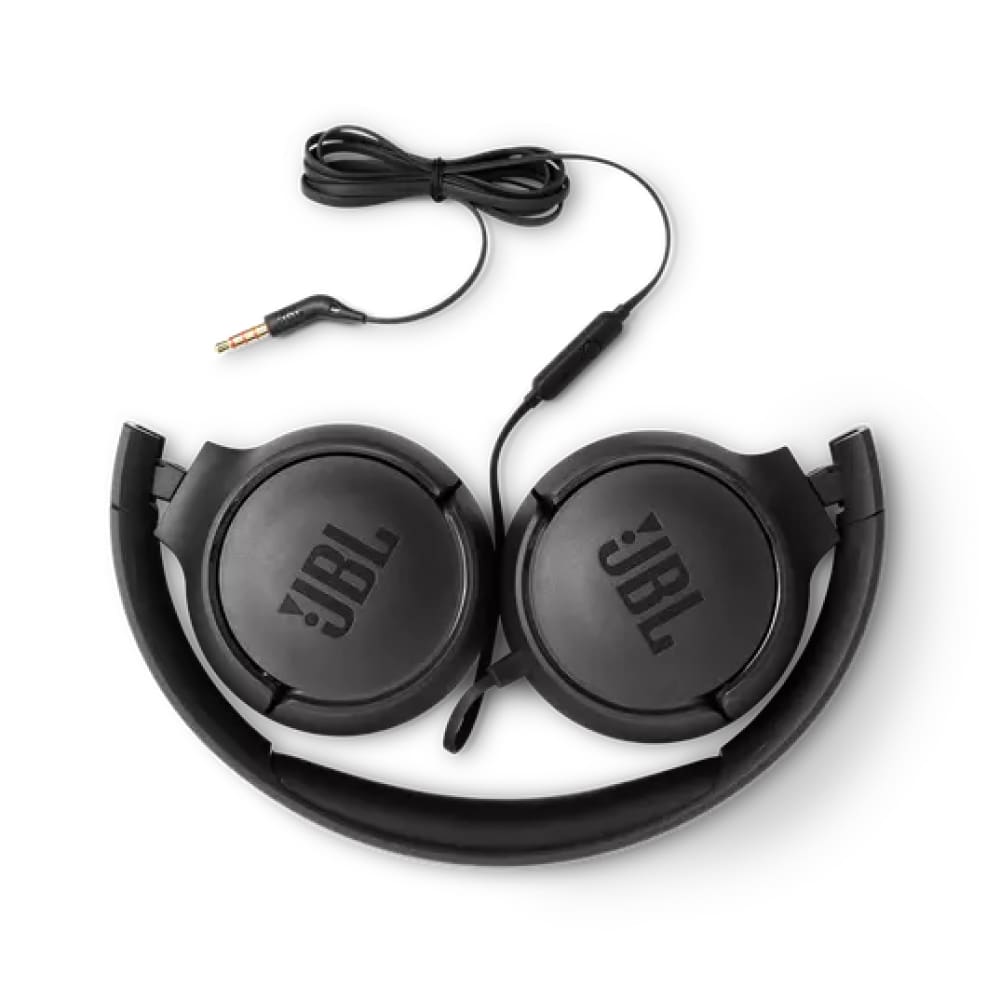 JBL Tune 500 Wired on-ear headphones - Black - Audio