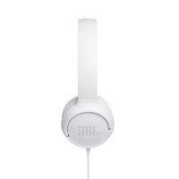 Thumbnail for JBL Tune 500 Wired on-ear headphones - White