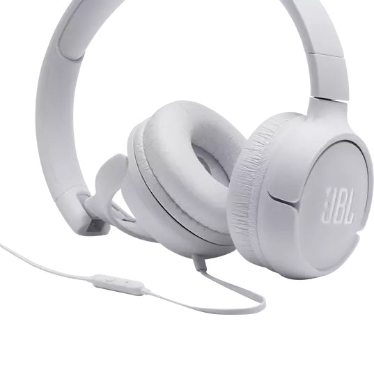 JBL Tune 500 Wired on-ear headphones - White
