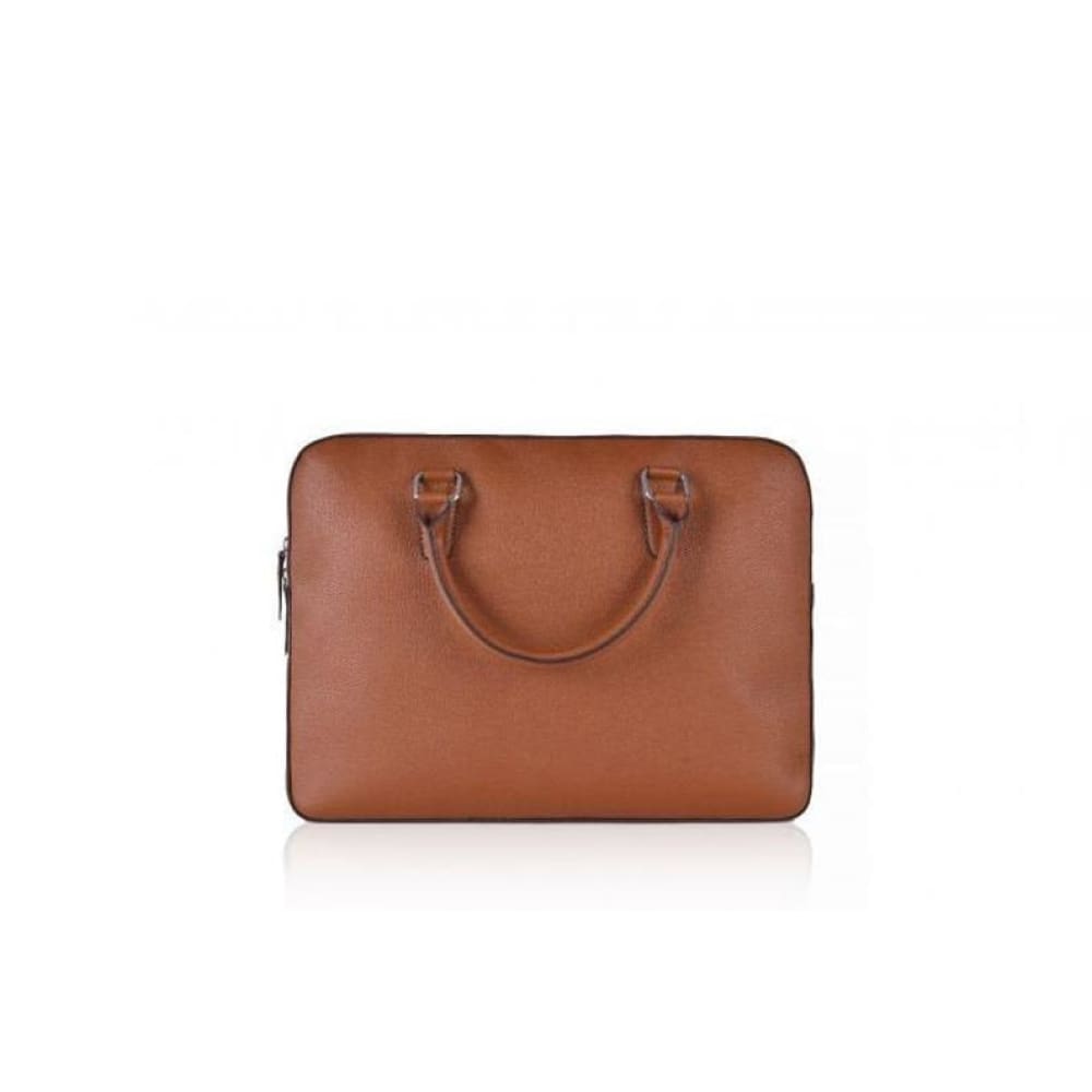Leather United Laptop Bag - Tan - Accessories
