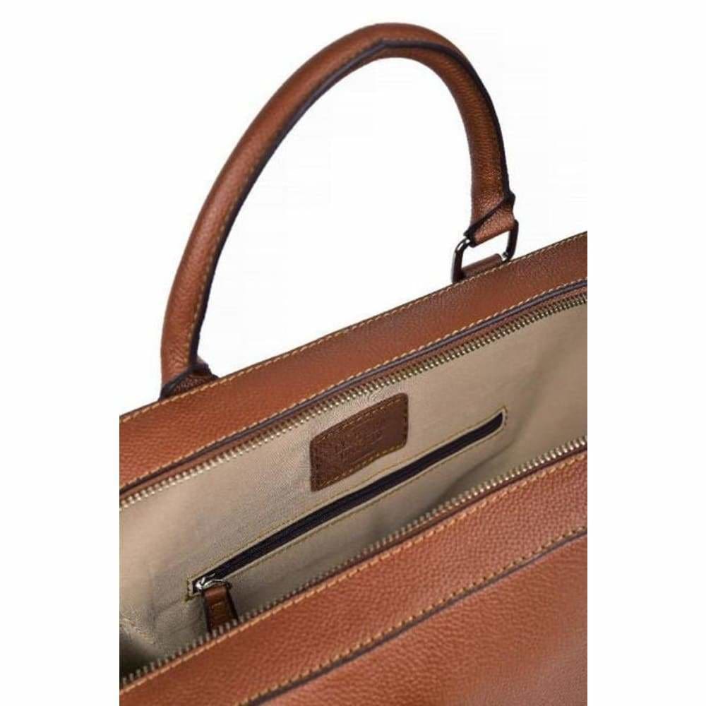 Leather United Laptop Bag - Tan (Genuine Leather) - Accessories