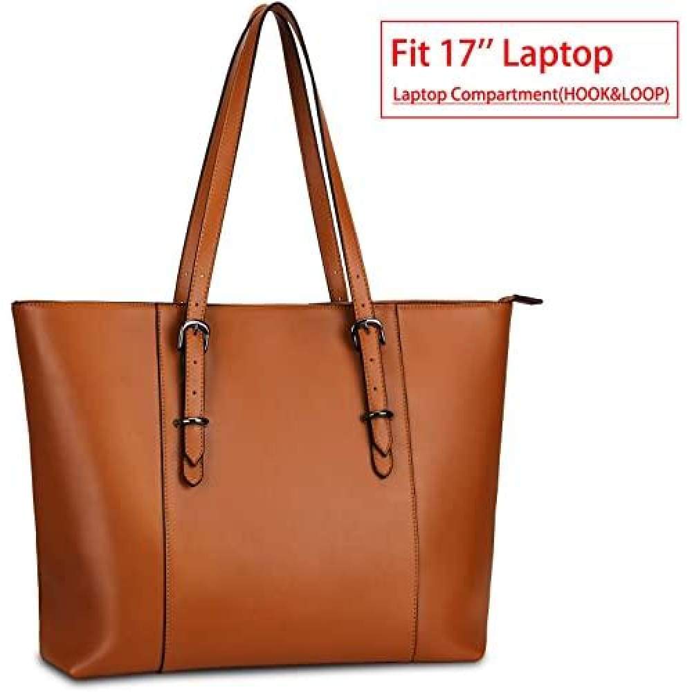 Leather United Tote Bag -TAN (Genuine Leather) - Accessories