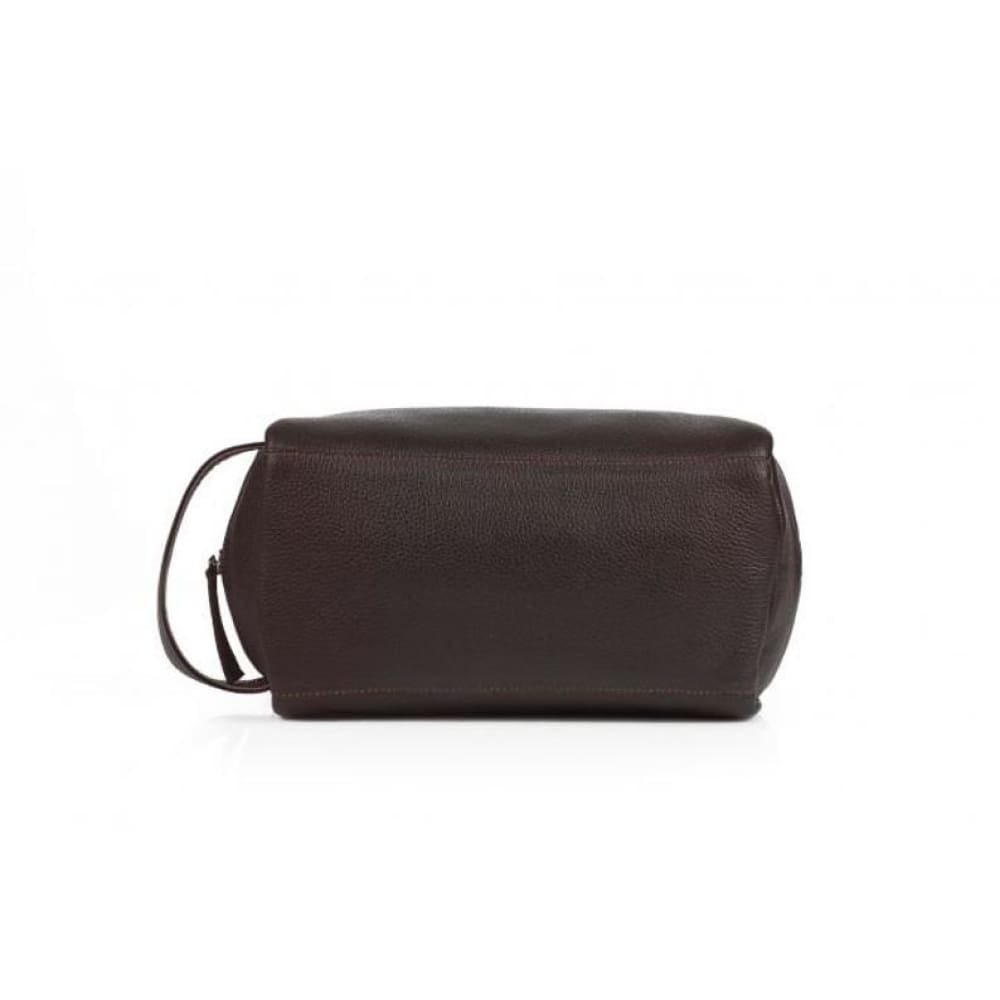 Leather United Unisex Dopp Kit - Brown (Genuine Leather) - Accessories