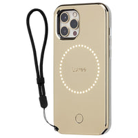 Thumbnail for Case-Mate LuMee Halo Case For iPhone 12/12 Pro 6.1 - Gold Mirror w/ Micropel