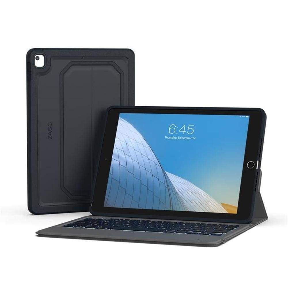 Mophie ZAGG Rugged Messenger Keyboard for Apple iPad 10.2 7th Gen (2019) - Charcoal Black - Accessories
