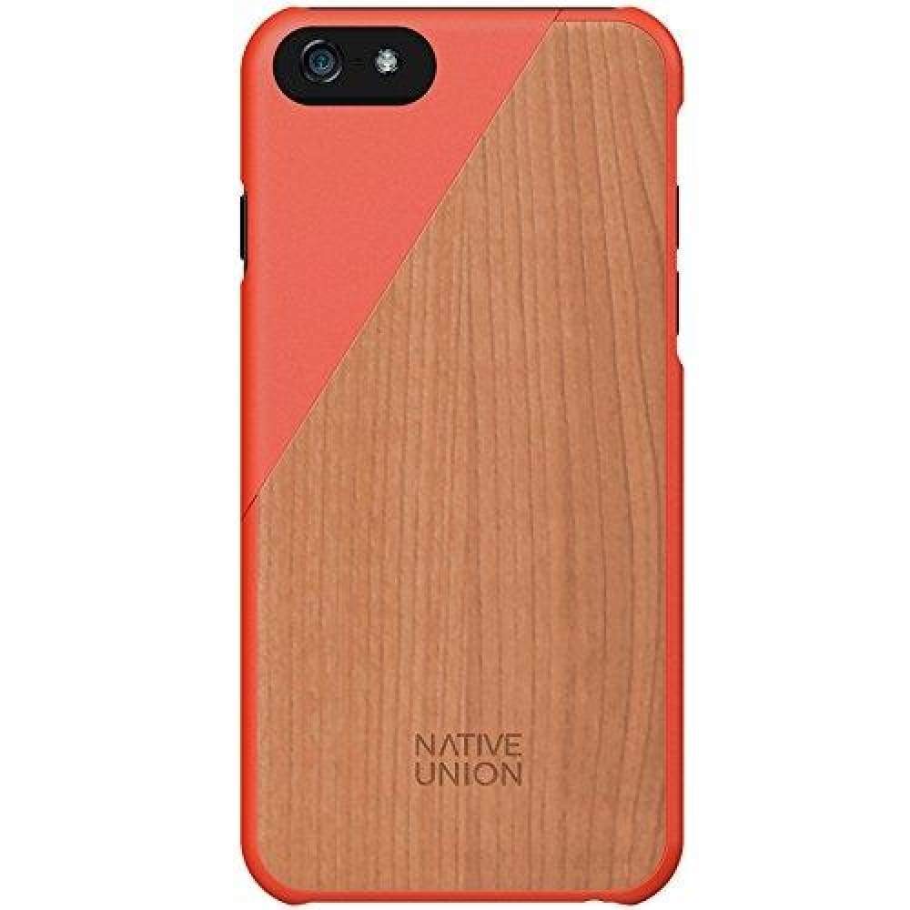 Native Union Clic Wooden Case for iPhone 6/6s/7/8 - Coral - Personal Digital