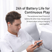 Thumbnail for Baseus SIMU ANC True Wireless Earphones S1 - White