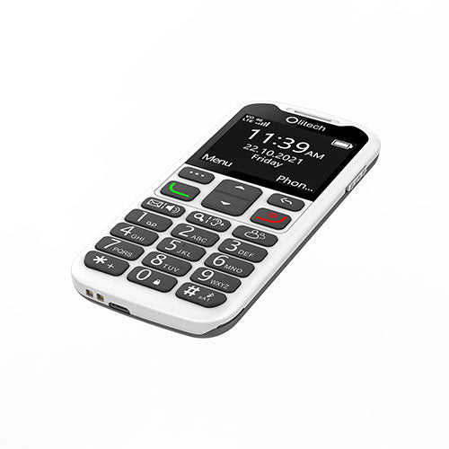 OPEN BOX Olitech Easy Mate2 4G Seniors Phone Big Buttons GPS Location - Black/White