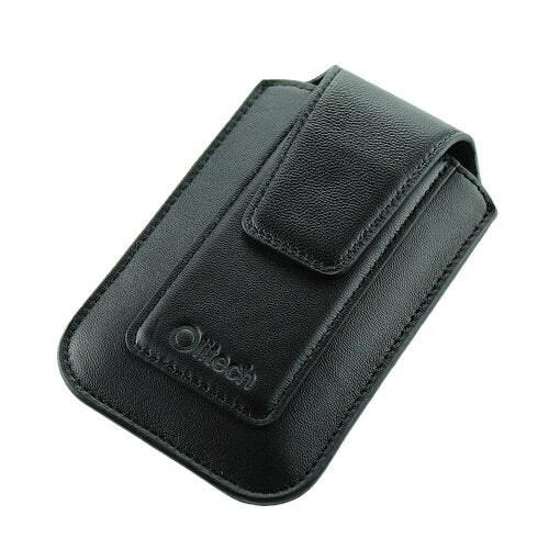 OLITECH Leather Pouch cover w Belt Clip FOR EASYFLIP2 and Aspera F42/F46 - Black