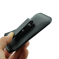Thumbnail for OLITECH Leather Pouch cover w Belt Clip FOR EASYFLIP2 and Aspera F42/F46 - Black