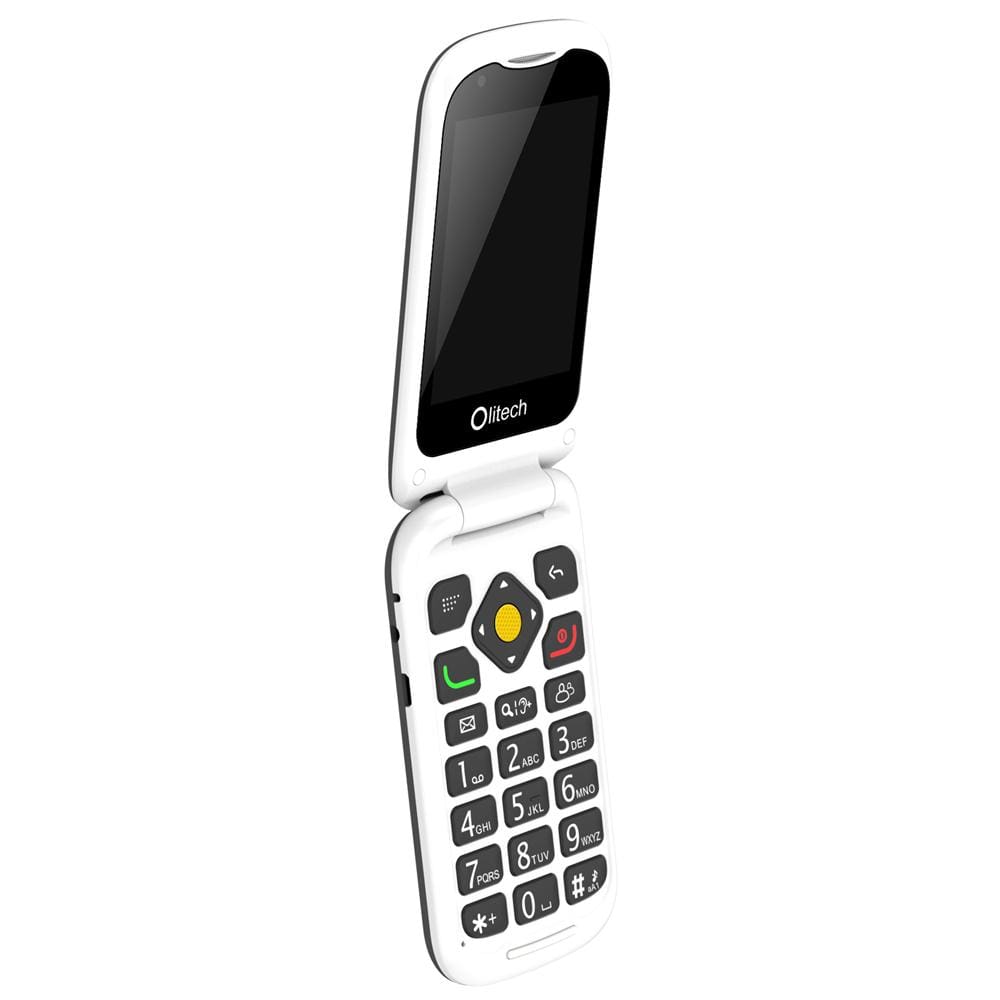 Olitech Easy Flip 4G Seniors Phone - Black/White - Mobiles