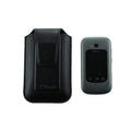 OLITECH Leather Pouch case cover with Rotating Belt Clip FOR EASYFLIP 4G - Black - Accessories