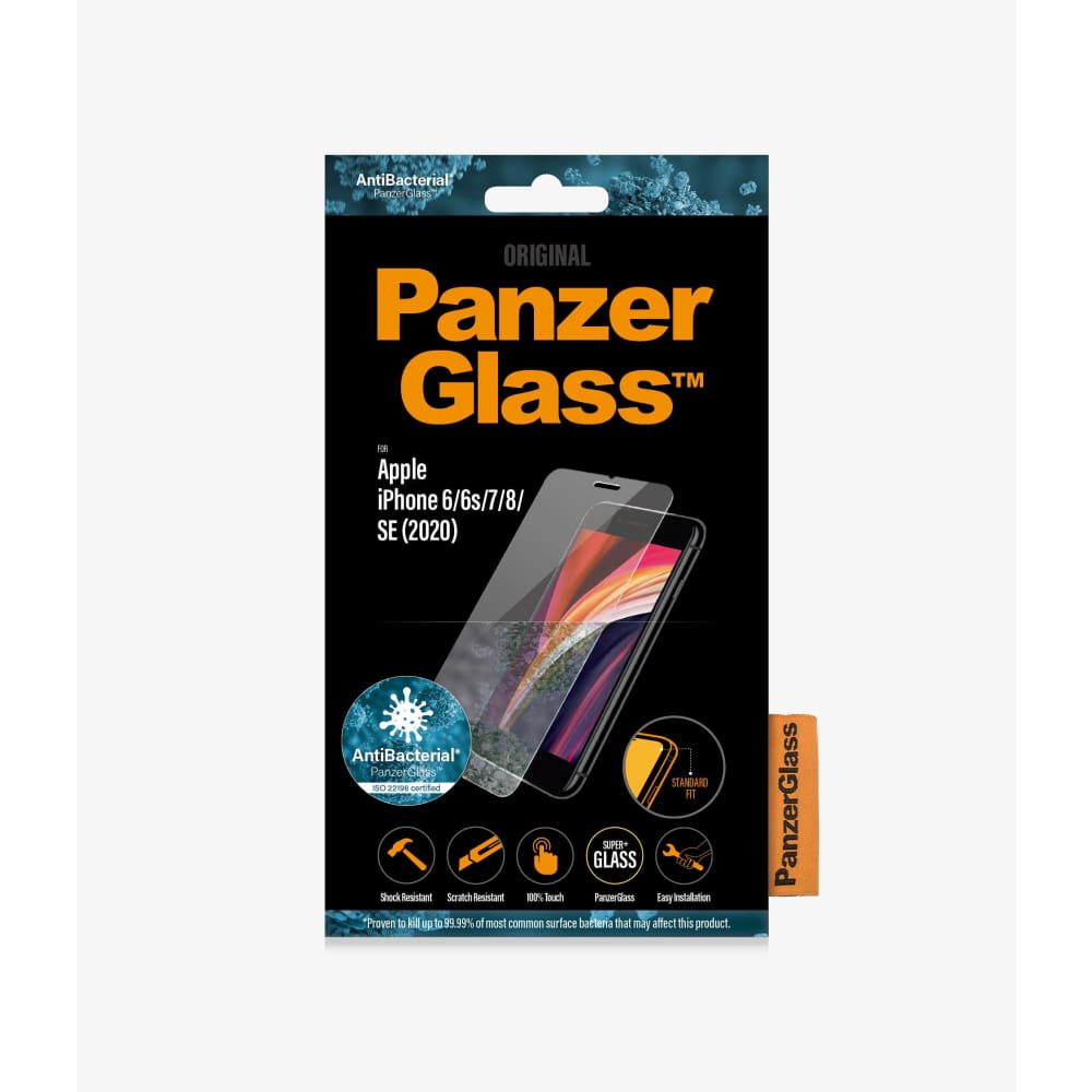 Panzer Glass Screen Protector for iPhone 6/6s/7/8/SE (2020) - Crystal Clear - Accessories