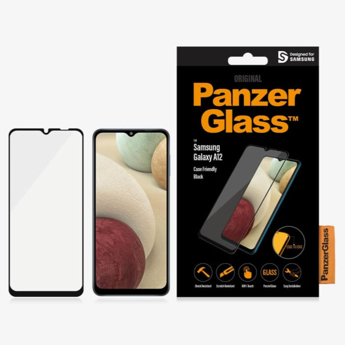Panzer Glass Screen Protector for Samsung Galaxy A12 - Black - Accessories