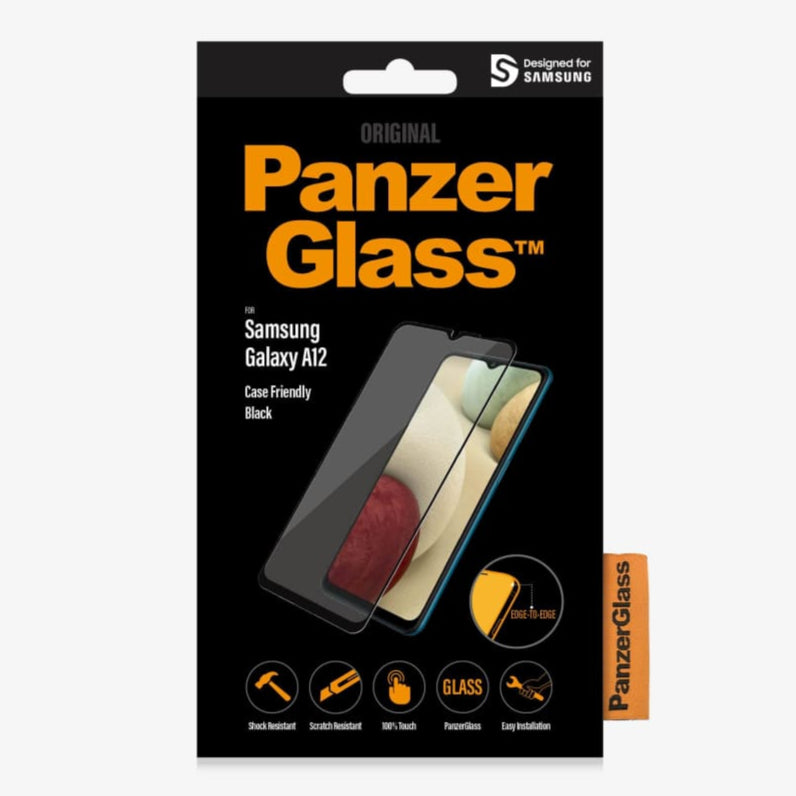 Panzer Glass Screen Protector for Samsung Galaxy A12 - Black - Accessories