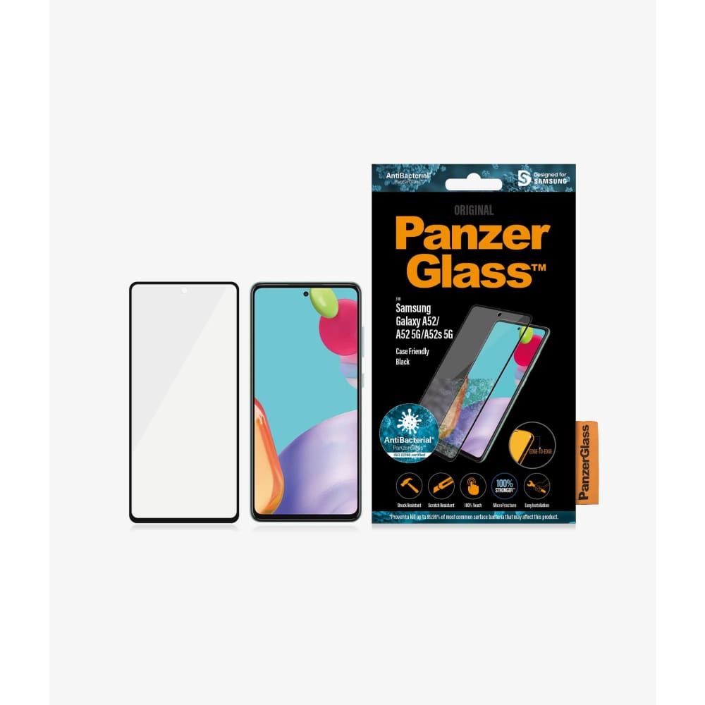 Panzer Glass Screen Protector for Samsung Galaxy A52/A52 5G/ A52s 5G - Black - Accessories