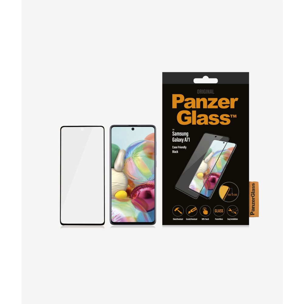 Panzer Glass Screen Protector for Samsung Galaxy A71 - Black - Accessories