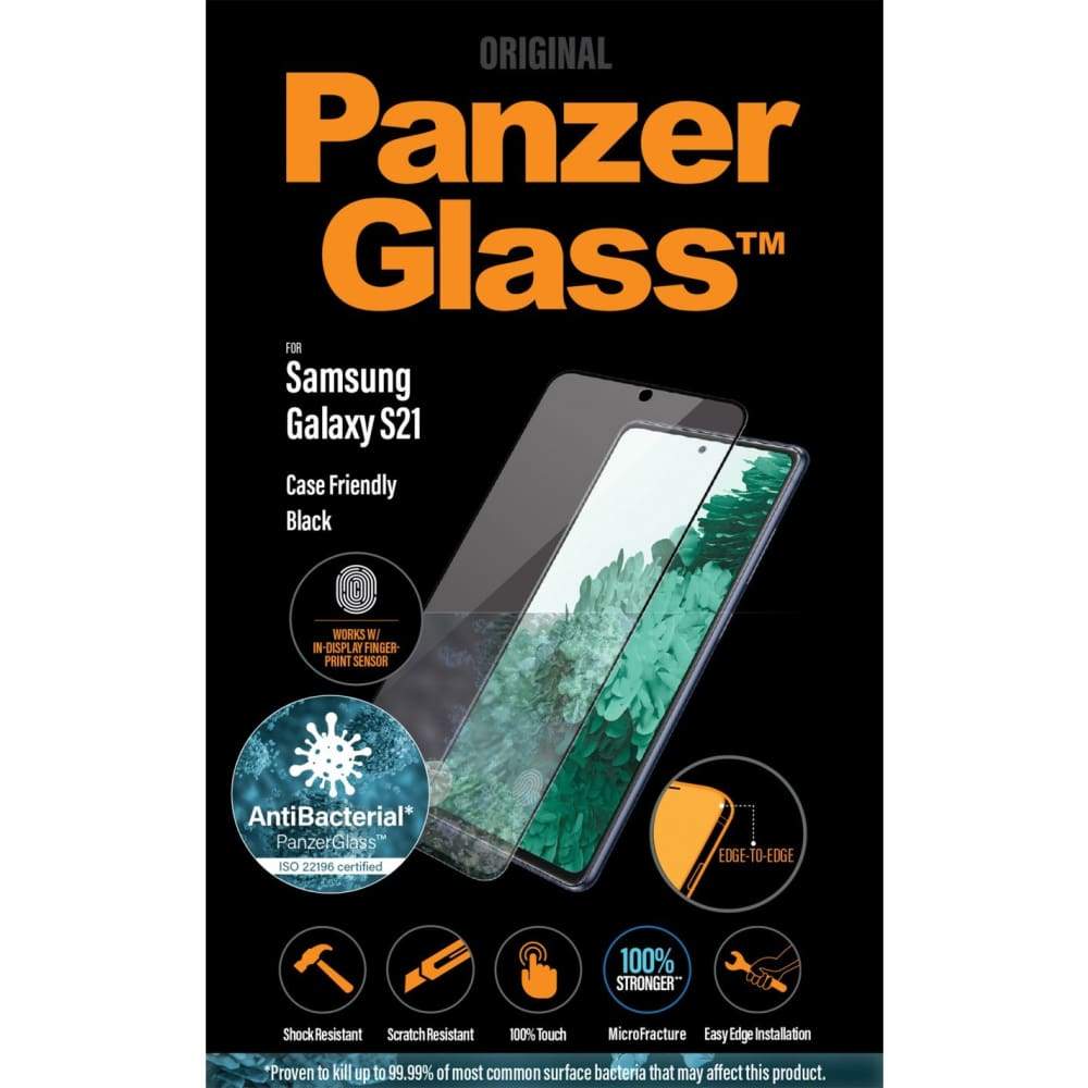 Panzer Glass Screen Protector For Samsung Galaxy S21 (CASE FRIENDLY) - Accessories