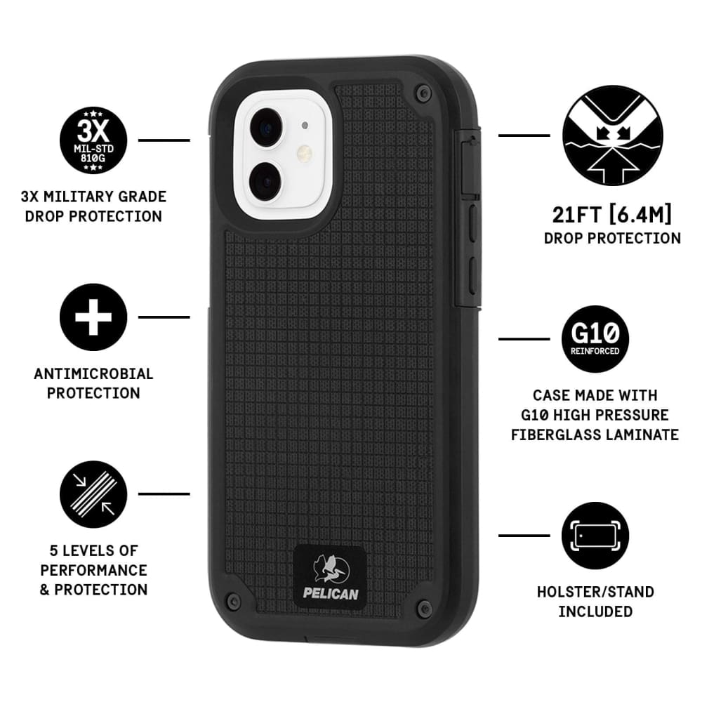 Pelican Shield G10 for Iphone 12 mini - Black - Accessories