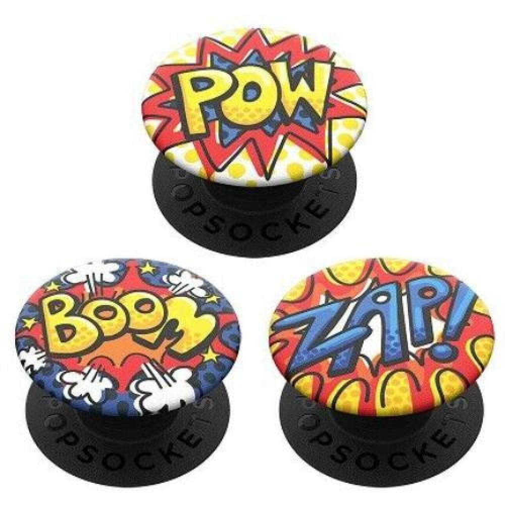 PopSockets PopMinis: Mini Grips for Phones & Tablets (3 Pack) - Comix Effects - Accessories