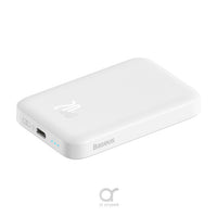 Thumbnail for Baseus 20W 6000mAh Magnetic Wireless Charging Power bank - White (Magsafe Compatible)