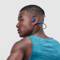Thumbnail for Shokz OpenRun Bone Conduction Open-Ear Endurance Headphones - Blue