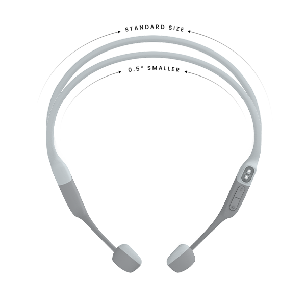 Shokz OpenRun Bone Conduction Open-Ear Endurance Headphones - Grey