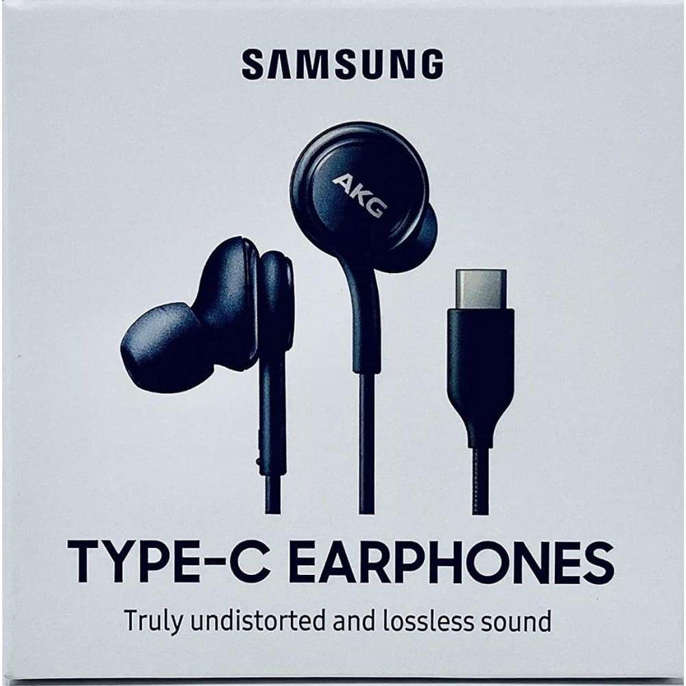 Samsung AKG Type-C In-Ear Earphones - Black (S10|S20|S21|Note 20| Ultra|Samsung USB-C phones) - Accessories