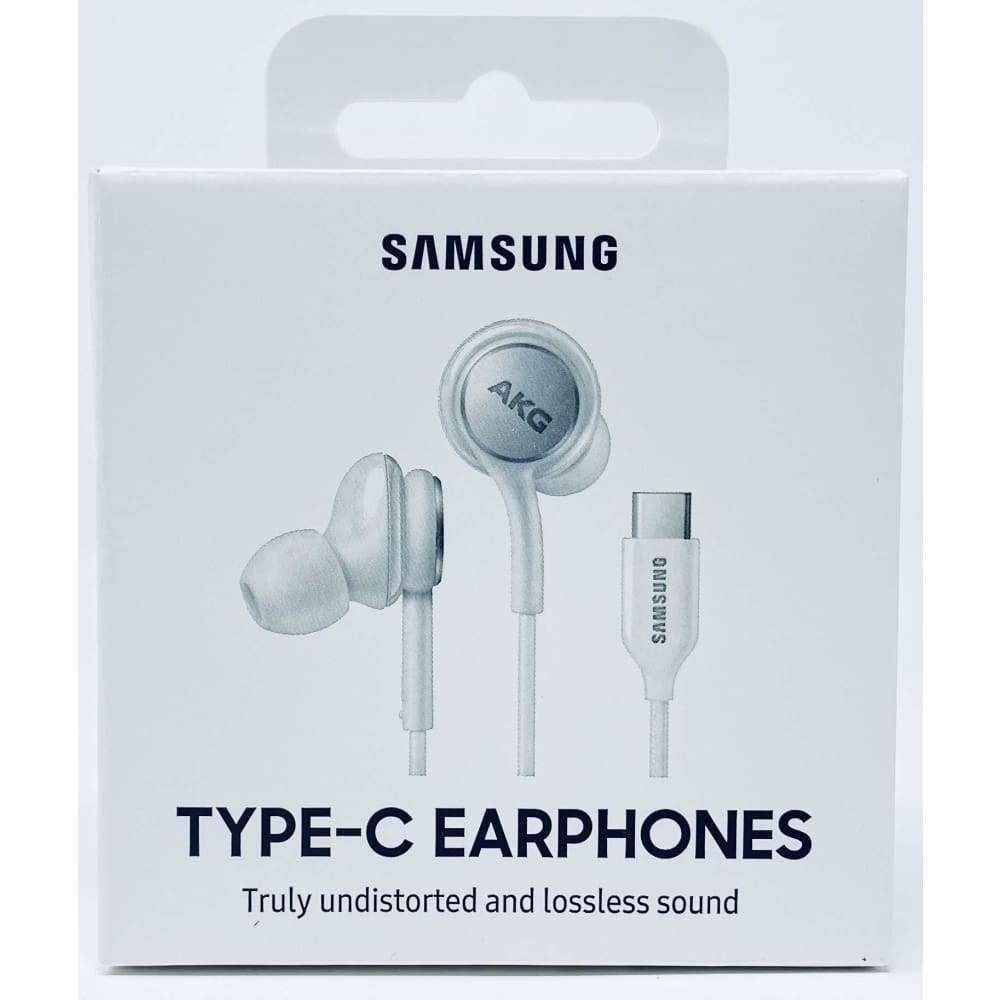 Samsung AKG Type-C In-Ear Earphones -White (S10|S20|S21|Note 20| Ultra|Samsung USB-C phones) - Accessories