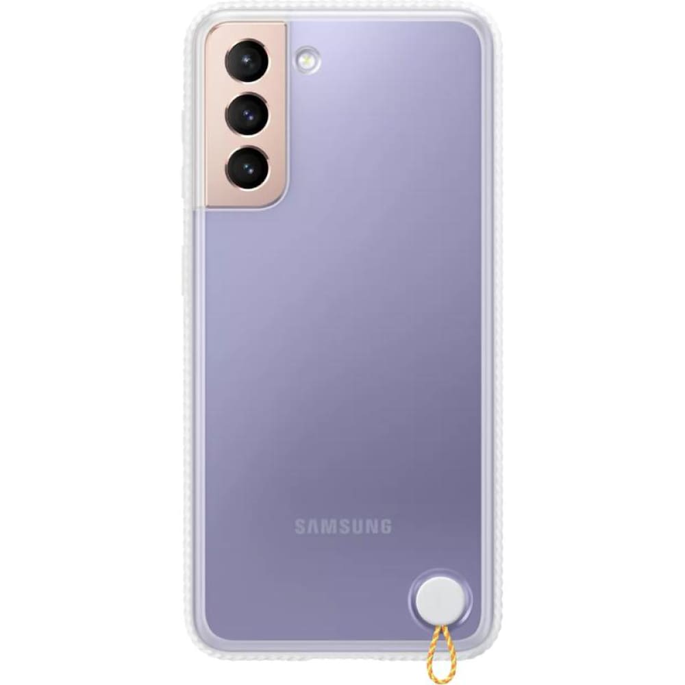 Samsung Clear Protective Cover Case for Galaxy S21 - White - Accessories