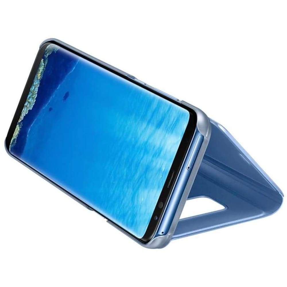 Samsung Clear View Standing Cover suits Galaxy S8+ - Blue - Accessories