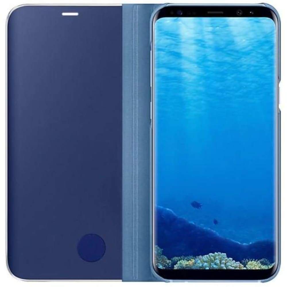 Samsung Clear View Standing Cover suits Galaxy S8+ - Blue - Accessories