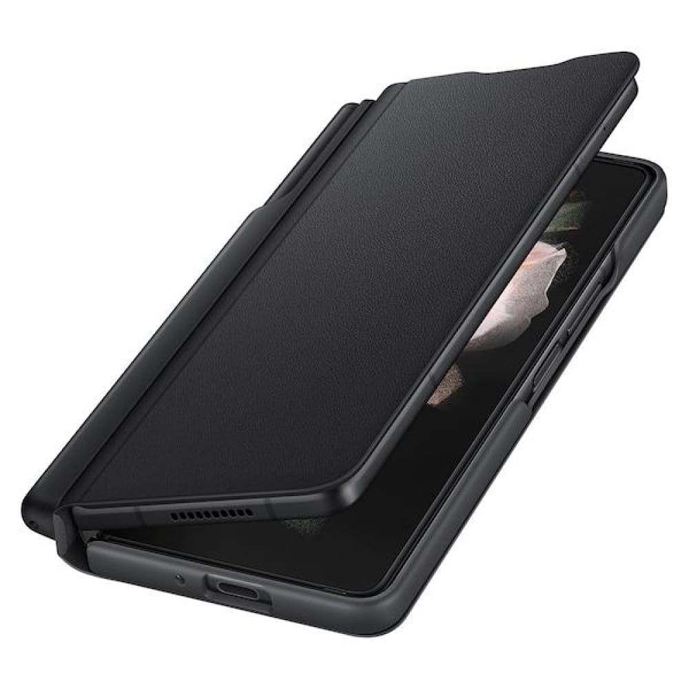 Samsung Flip Cover with S-Pen for Galaxy Fold 3 - Black - Accessories