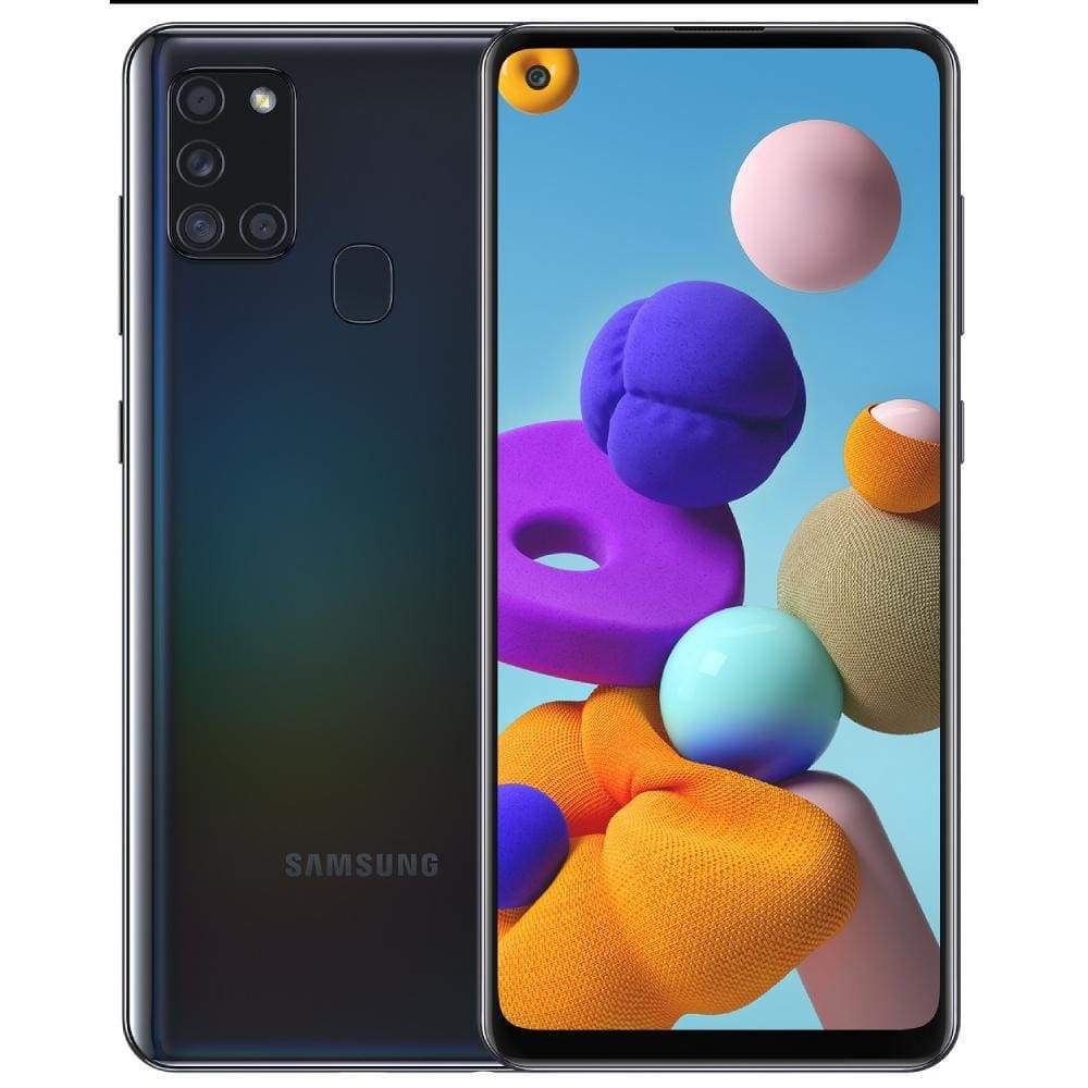 Samsung Galaxy A21s Single Sim 32GB + 3GB 4G/LTE Smartphone - Black - Mobiles
