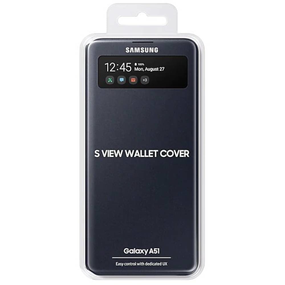 Samsung Galaxy A51 S View Wallet - Black - Accessories