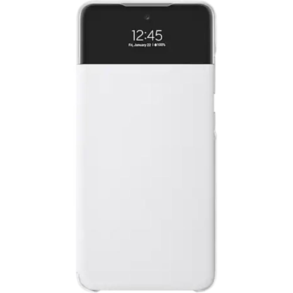 Samsung Galaxy A52 Smart S-View Wallet Cover - White - Accessories