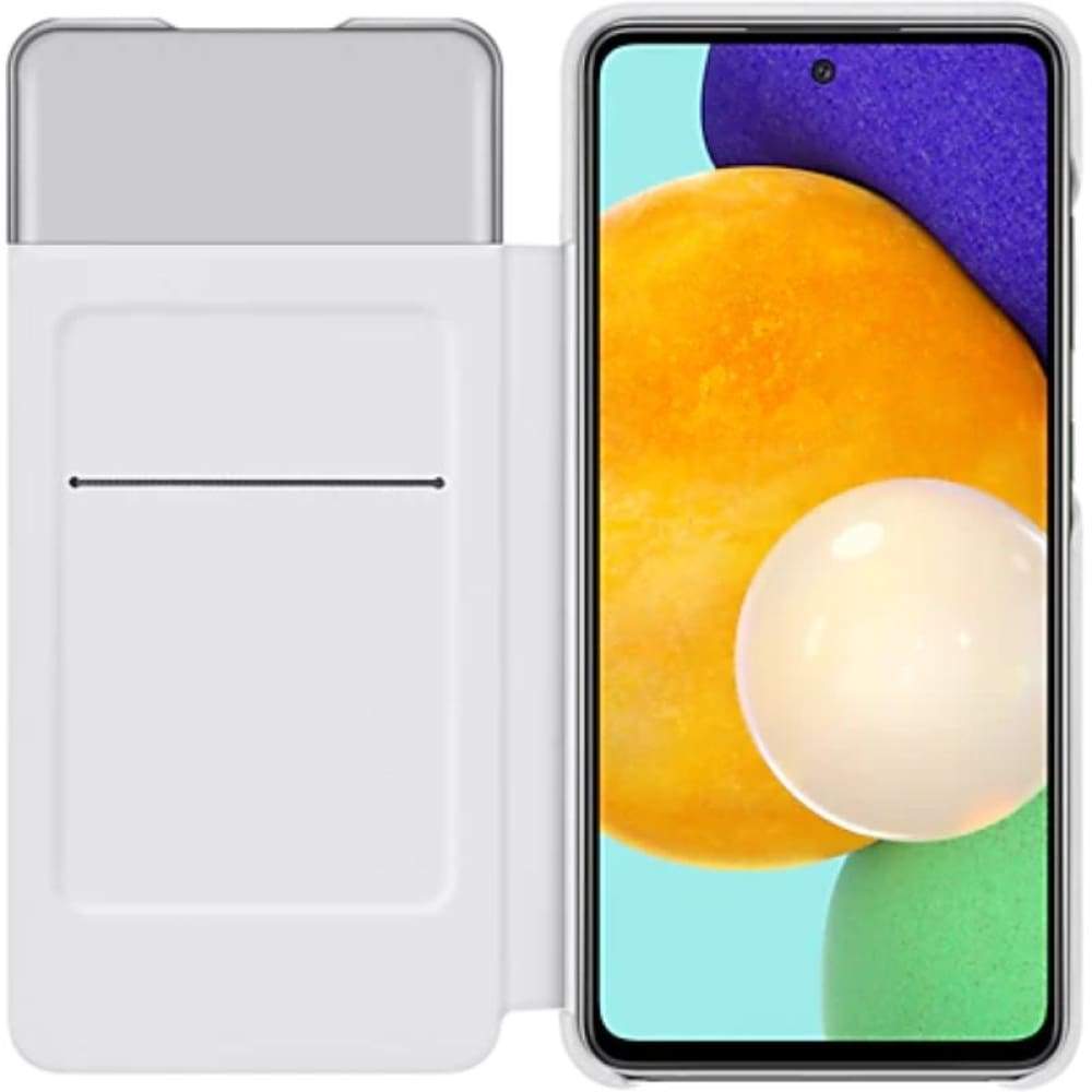 Samsung Galaxy A52 Smart S-View Wallet Cover - White - Accessories