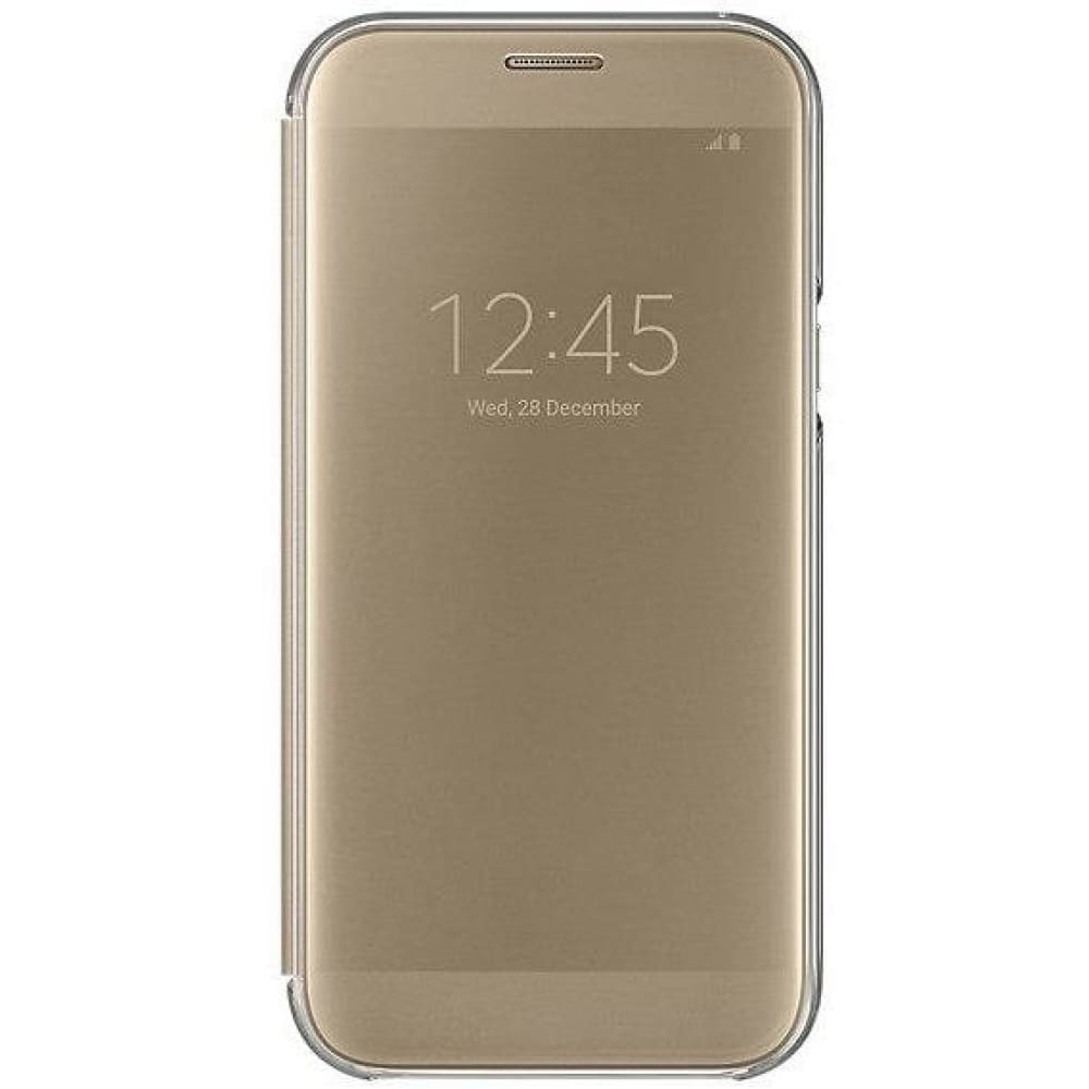 Samsung Galaxy A7 Clear View Cover - Gold - Accessories