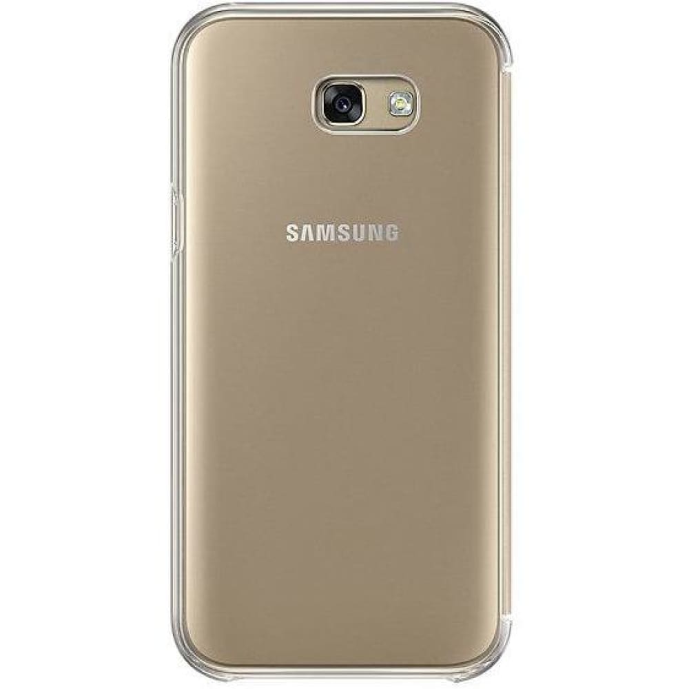 Samsung Galaxy A7 Clear View Cover - Gold - Accessories