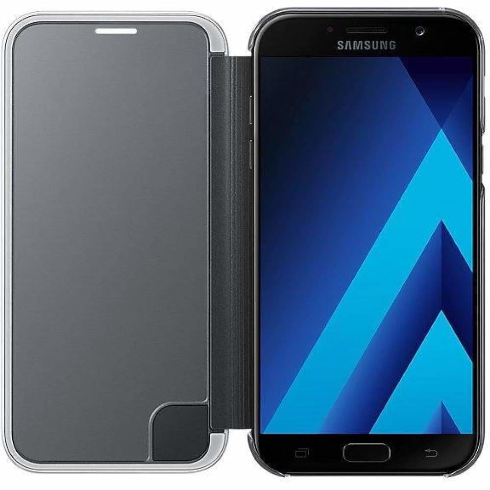 Samsung Galaxy A7 Neon Flip Cover - Black - Accessories