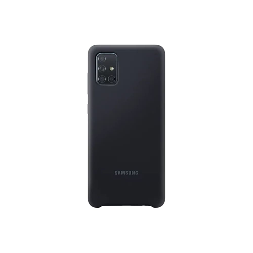 Samsung Galaxy A71 Silicone Cover - Black - Accessories
