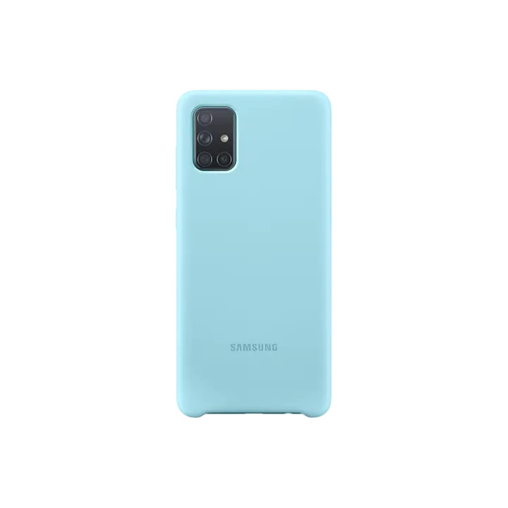 Samsung Galaxy A71 Silicone Cover - Blue - Accessories