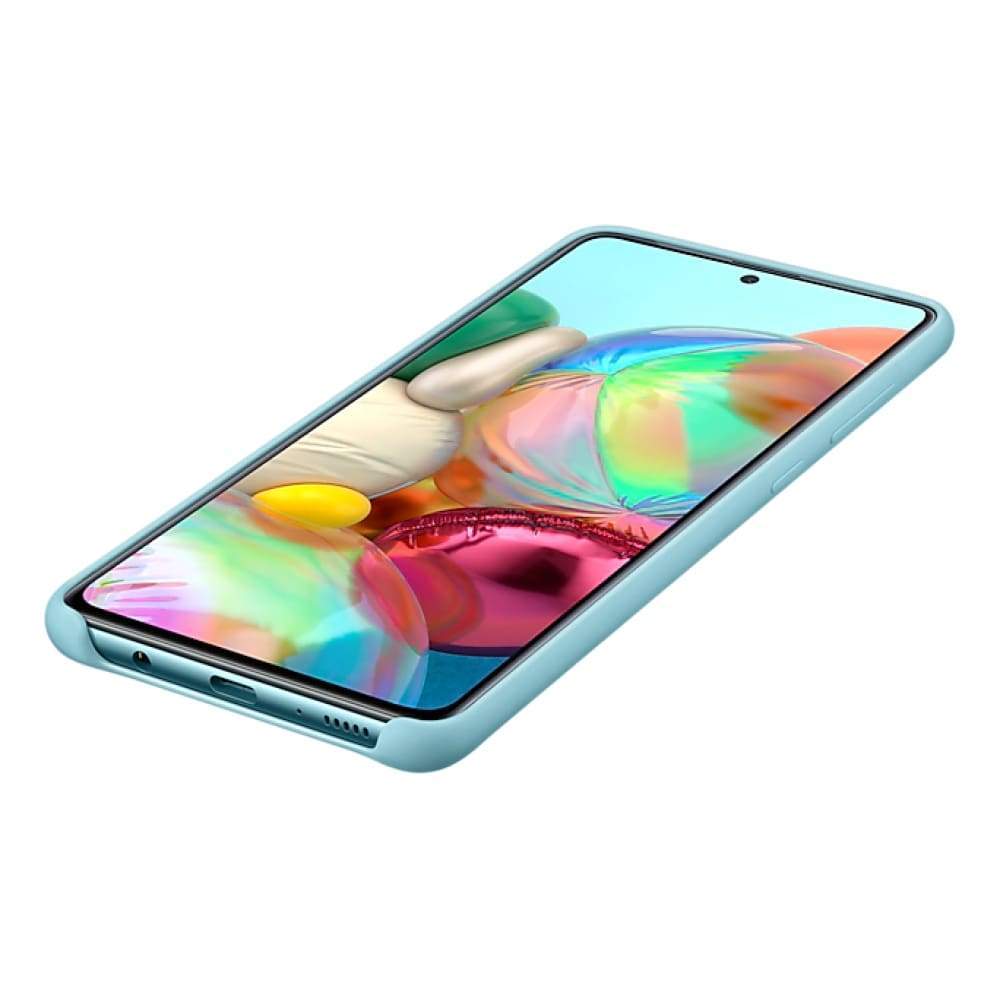 Samsung Galaxy A71 Silicone Cover - Blue - Accessories